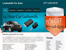 Tablet Screenshot of locksmith-for-auto.com